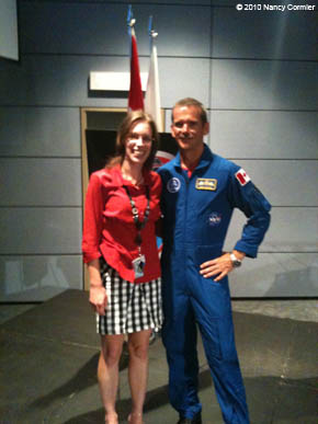 Marie-Hélène Cyr and Chris Hadfield